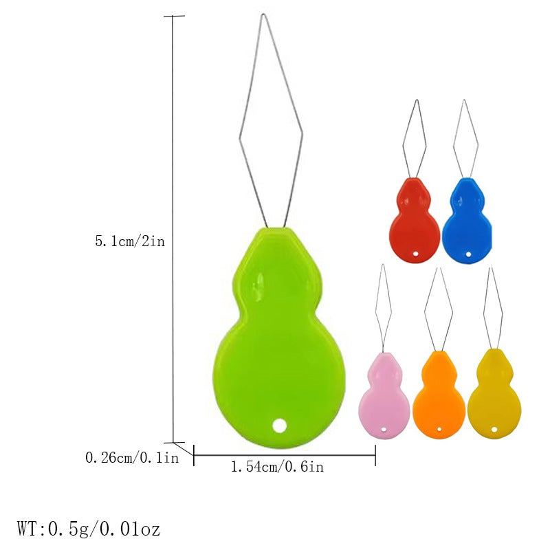 DIY Sewing Accessory Threader Set 10 short (white steel wire) (random color) distribution