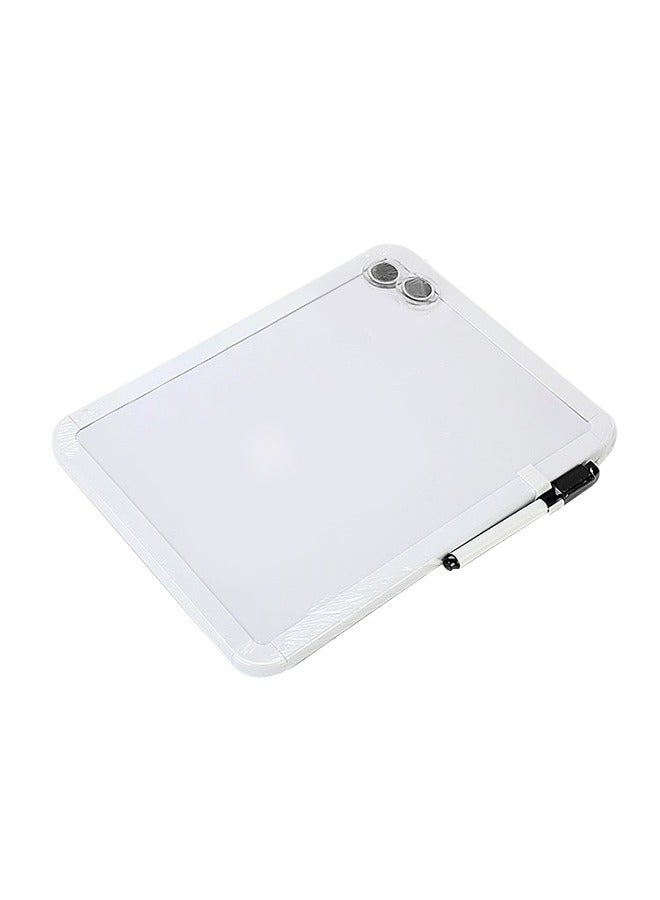 سبورة بيضاء مغناطيسية مقاومة للماء، سبورة قابلة للمسح الجاف مع قلم تحديد ومغناطيس، مناسبة للرسائل والرسومات والتخطيط الشخصي - Image 1