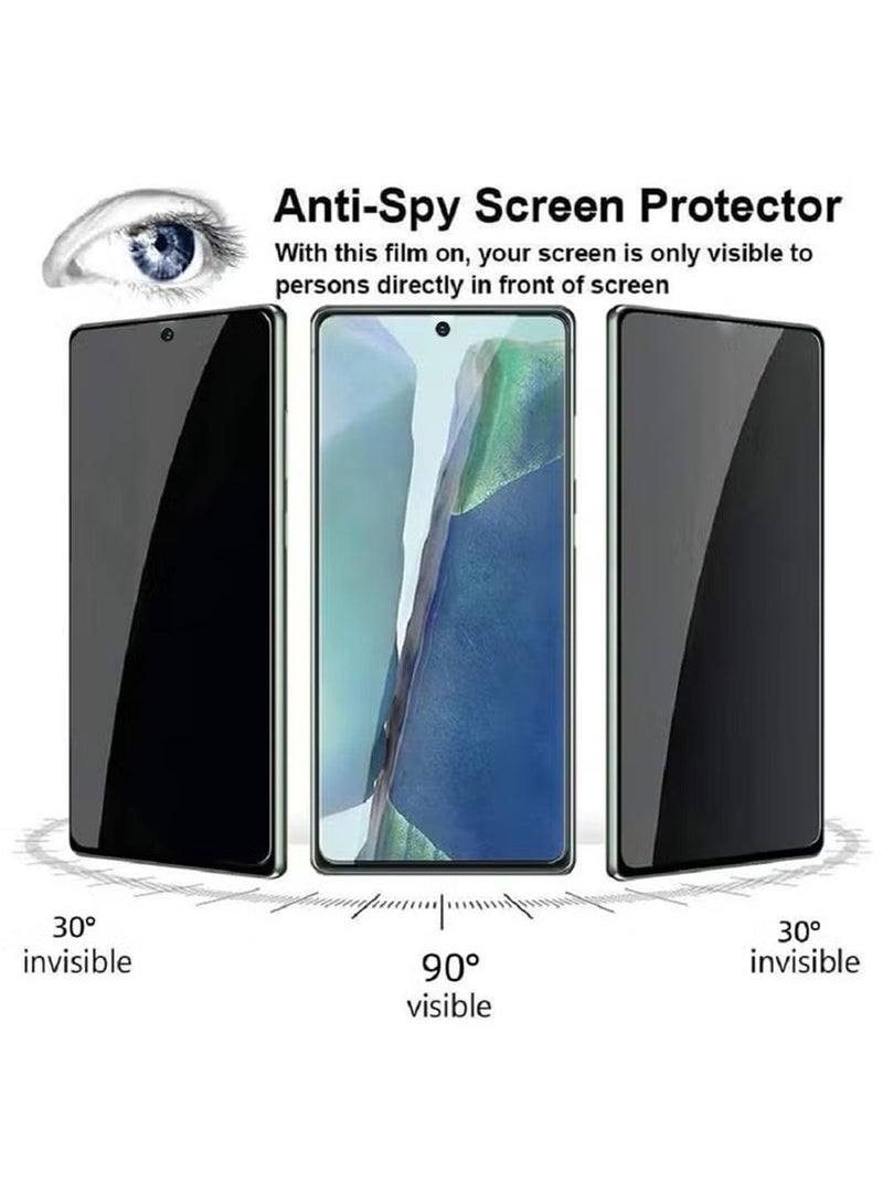 2 Pcs Honor X9a Privacy Screen Protector,Anti-Spy Full Screen 3D Tempered Glass Film,9H Hardness Anti-Peeping Edge Glue Coverage Protector Anti Scratch Screen - Image 3