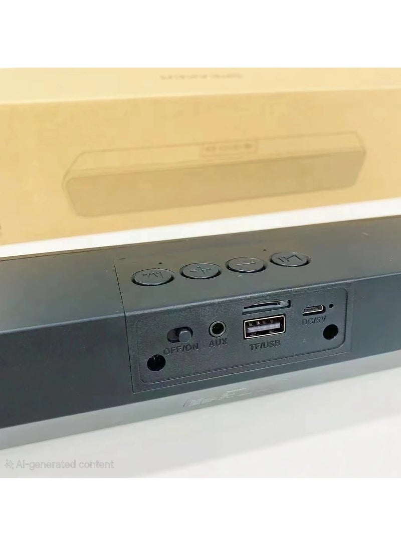 SHIOU M8 Portable Bluetooth Speaker with RGB Lighting, Dual 6W Sound, TF/USB/FM Support - Image 3