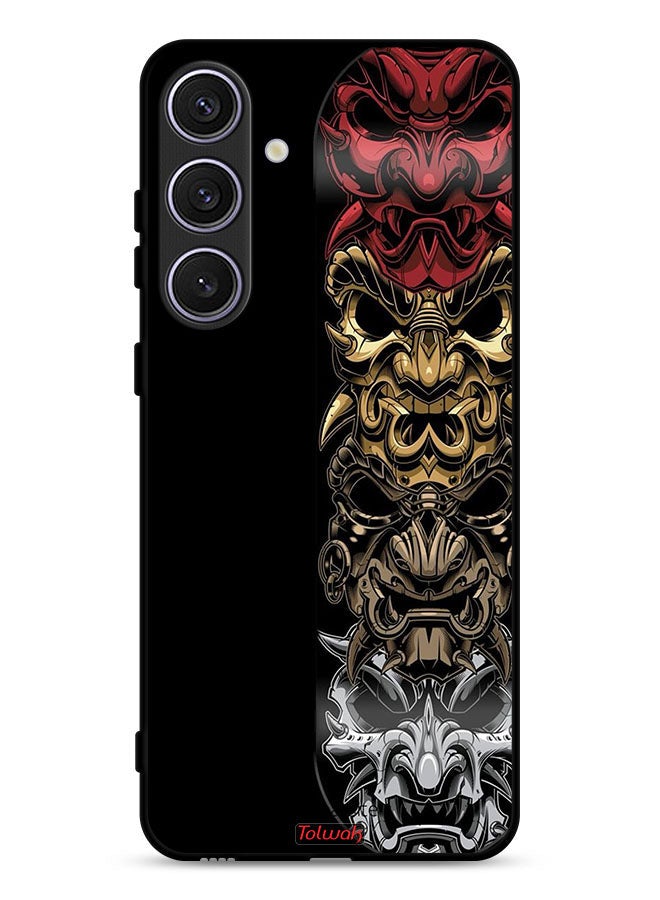 Tolwak Samsung Galaxy S24 Plus 5G Protective Case Cover Heads Art - Image 1