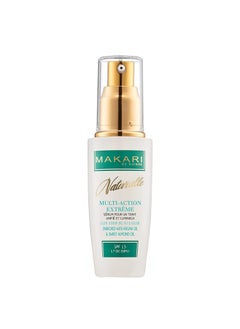 Makari Makari Naturalle Multi-Action Extreme Skin Brightening Serum (1.7 oz) | Brightening Treatment for Dark Spots and Under Eye Circles | Moisturizer for Dry and Irritated Skin with Argan Oil and SPF 15 