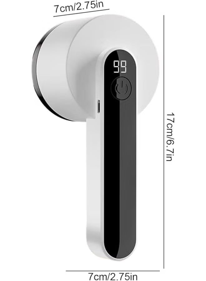 Anna&Mo Lint Shaver Electric Lint Remover, Electric Lint Remover with USB Rechargeable and Replacement Blade, Lint Shaver Electric Lint Shaver for Clothes and Sticky (White) - Image 2