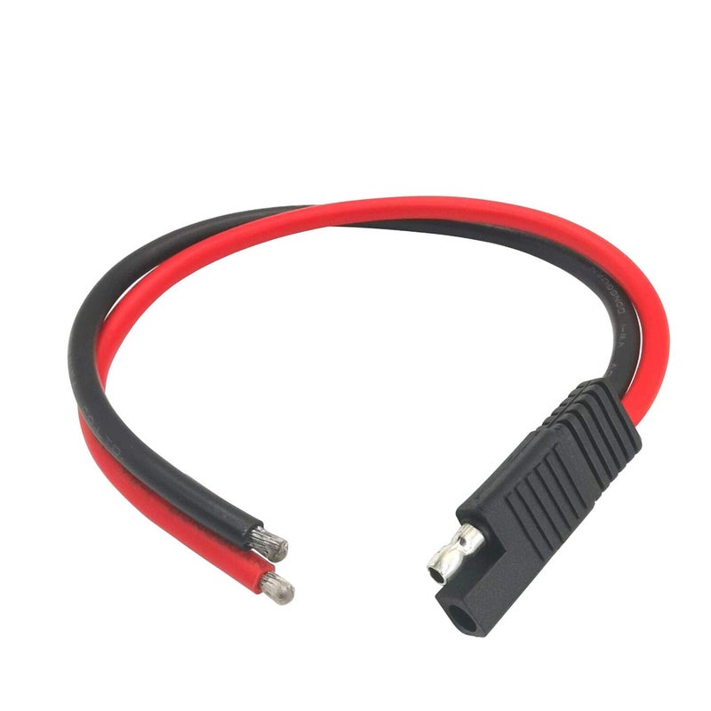 AYECEHI SAE Connector Cable 2 Pin Quick Disconnect Plug Automotive Extension for Motorcycle Car Tractor 1ft30cm 10 AWG2 Pack - Image 4