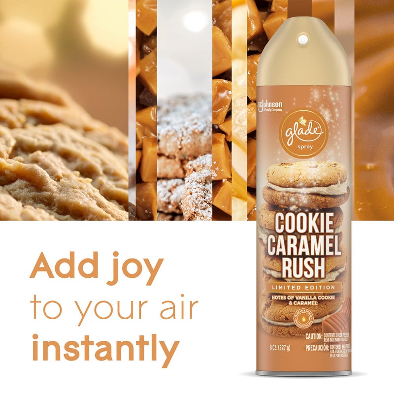 Glade Air Freshener, Room Spray, Cookie Caramel Rush, 8 Oz - Image 4