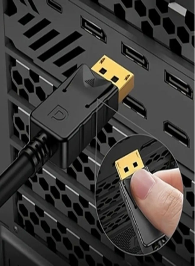 DisplayPort to VGA Cable 1.8M with Adapter - 1080P Full HD Support, Male to Male Connector for Laptop/PC to Monitor/Projector, Durable Flat Design & Easy Installation, Vga To Displayport Adapter, Laptop Display Adapter, Highspeed Connectivity, High-quality - Image 4