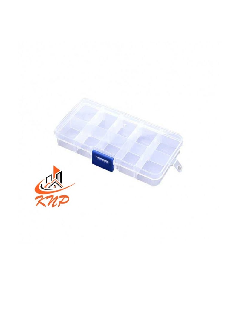 KNP KNP Plastic Storage Box - 10 Compartments 12.6 X 6.4 X 2.2cm - Image 3