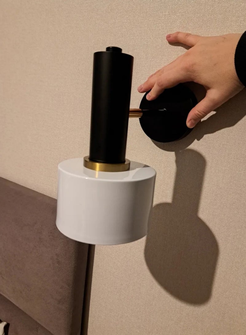 Wmlamz Pack of 2 Wireless battery power Fashion Wall Lighting with Remote, Study Porch Staircase Bedroom Smart No Wiring Wall Sconce - Image 2