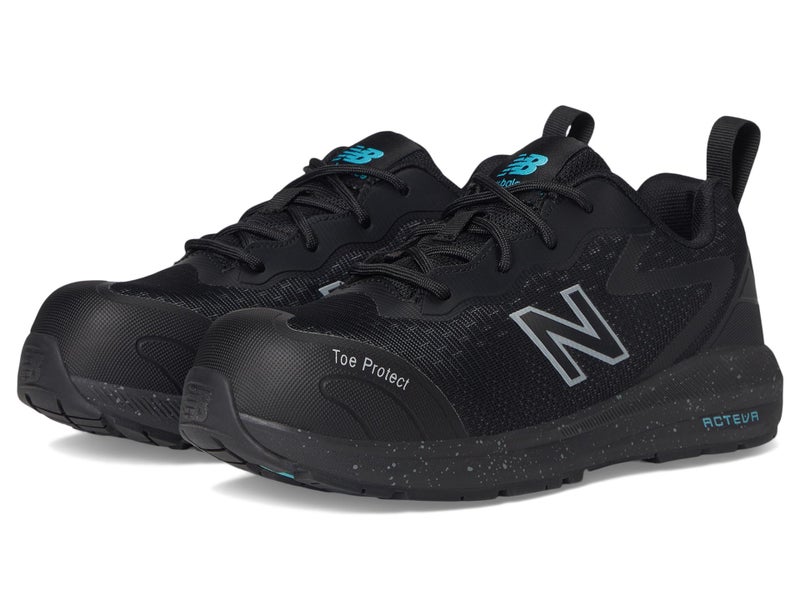 New Balance Logic Composite Toe Womens Industrial Work Shoes BlackAqua Size 7 Medium Comfortable Lightweight Work Shoes for Women Electric Hazard Puncture Slip Resistant