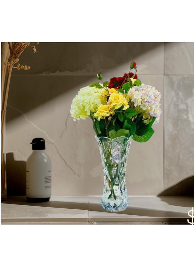 فازة كريستال فاخرة بنقوش هندسية – مزهرية شفافة أنيقة لديكور راقٍمزهرية كريستال  مزهرية شفافة  ديكور منزلي  فازة زجاجية  فازة مودرن  تحف كريستالية  مزهرية فاخرة  فازة للورد الطبيعي  ديكور طاولة  ديكورات داخلية راقية - Image 4