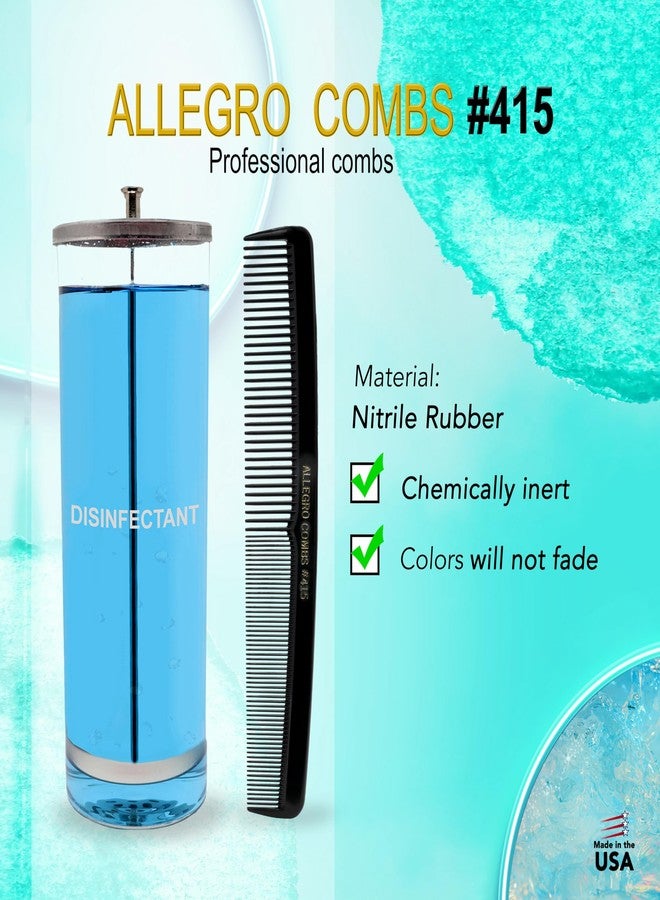 Allegro Combs #415 Combs for Women, 7 Inches Combs for Men, Parting Comb, Hair Comb, Comb for Men 6 Count (Black) - Image 5
