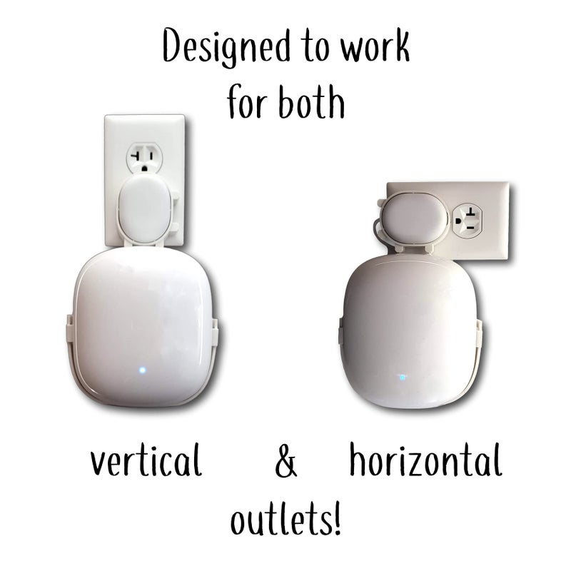 Mount Genie The Nest Wifi Pro Genie Wall Mount Outlet Holder Stand (3-Pack) | Lowest Profile | Open Access | No Messy Screws or Tape | Reinforced Support | Horizontal and Vertical Outlets - Image 3