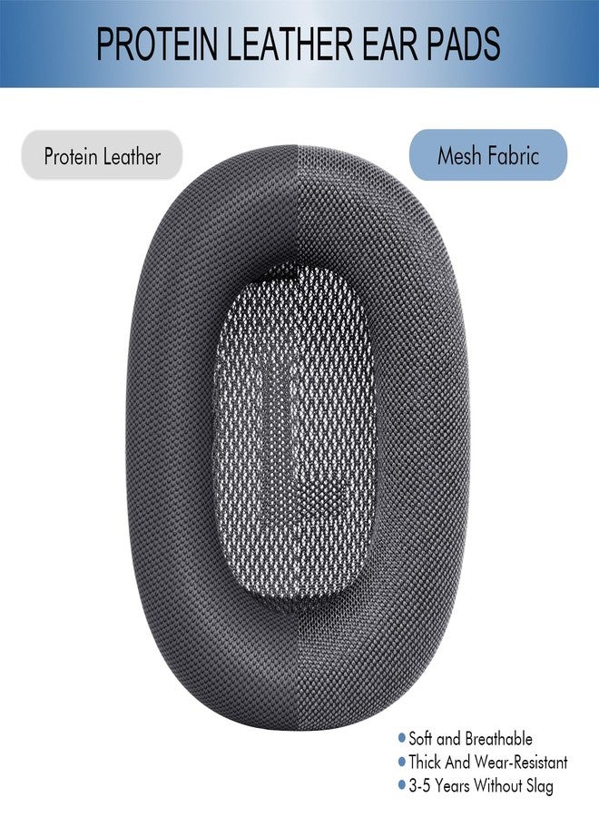 GEVO Upgraded Ear Cushions Replacement Earpads for Apple AirPods Max Headphones, Protein Leather Ear Pads Cover with Memory Foam and Magnet for AirPods Max (Space Gray) - Image 5