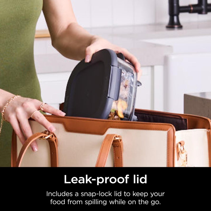 Ninja 6 Cup TempWare Glass Container with Leak-Proof Storage lid  Compatible with Ninja Crispi Portable Cooking System  Microwave  Freezer and Dishwasher Safe  PFAS Free Glass Cooking Surface - Image 5