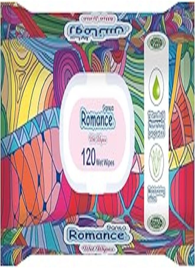 Sanita Romance 120 wet wipes 