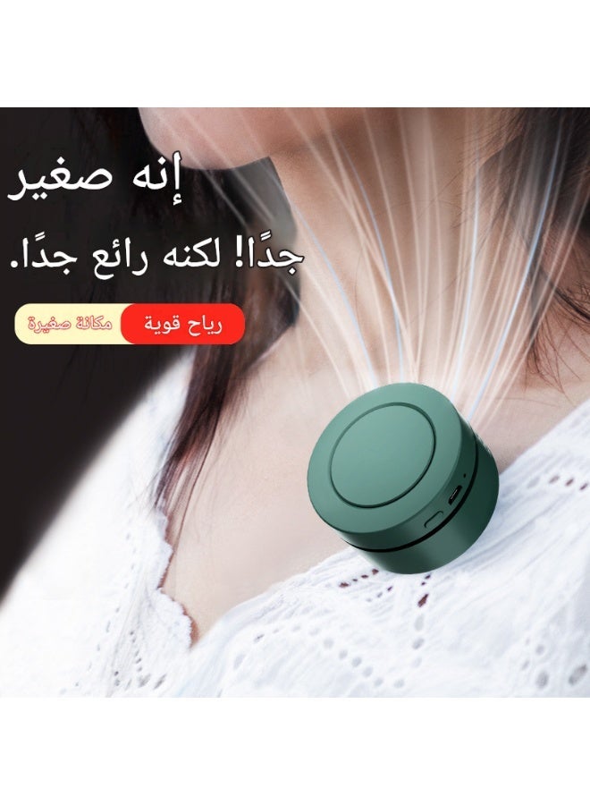 مروحة عنق USB محمولة بثلاث سرعات رياح، هادئة جدا وخفيفة الوزن للطلاب والسفر - Image 1