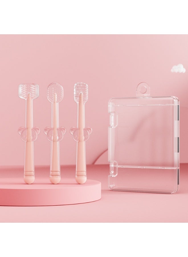 Newborn Care and Hygiene Storage Set, 28-in-1 Baby Electric Nail Care Kit: Includes an electric nail file with six grinding heads and a storage box, a nail clipper with LED light, a three-piece baby oral cleaning brush set (U-shaped toothbrush, three-sided toothbrush, and baby toothbrush) with a dust-proof case, a baby silicone nasal aspirator, an anti-choke silicone medicine feeder with dust cover, a toddler silicone teether pacifier with dust cover, a baby comb, brush, scissors, and nail file. All items come in a large blue storage bag measuring 21.5 x 5.5 x 15.5 cm. Suitable for babies aged 0-3 years, for both boys and girls. A perfect gift for newborns. Please generate promotional content based on the above images and title. - Image 4