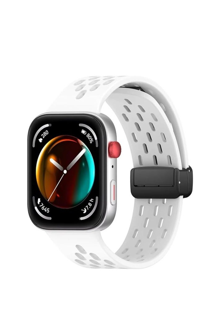Silicone Band For Huawei Watch Fit 4 Pro/Fit 4/ Fit 3 Strap Smart Watch Magnetic Buckle Soft Bracelet For Huawei Watch Fit 3 / Fit4 Sports Wristband Watchband - Image 1