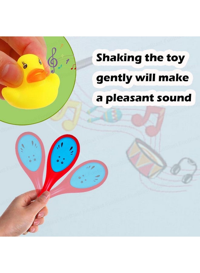 فنبلاست خشخيشة FunBlast للأطفال من عمر 0 إلى 6 أشهر - خشخيشة مع بطتين قابلتين للضغط، هزازات للأطفال، ألعاب للأطفال، ألعاب للأطفال الرضع، ألعاب للأطفال حديثي الولادة - ألوان عشوائية - Image 4