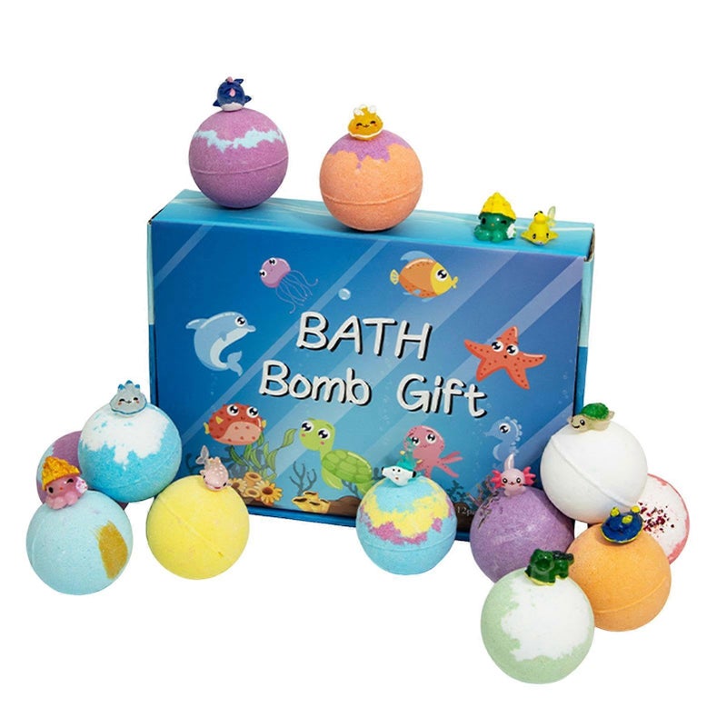 Baby Bath Bomb Set, 12 Pieces with Surprise Toys - Image 2