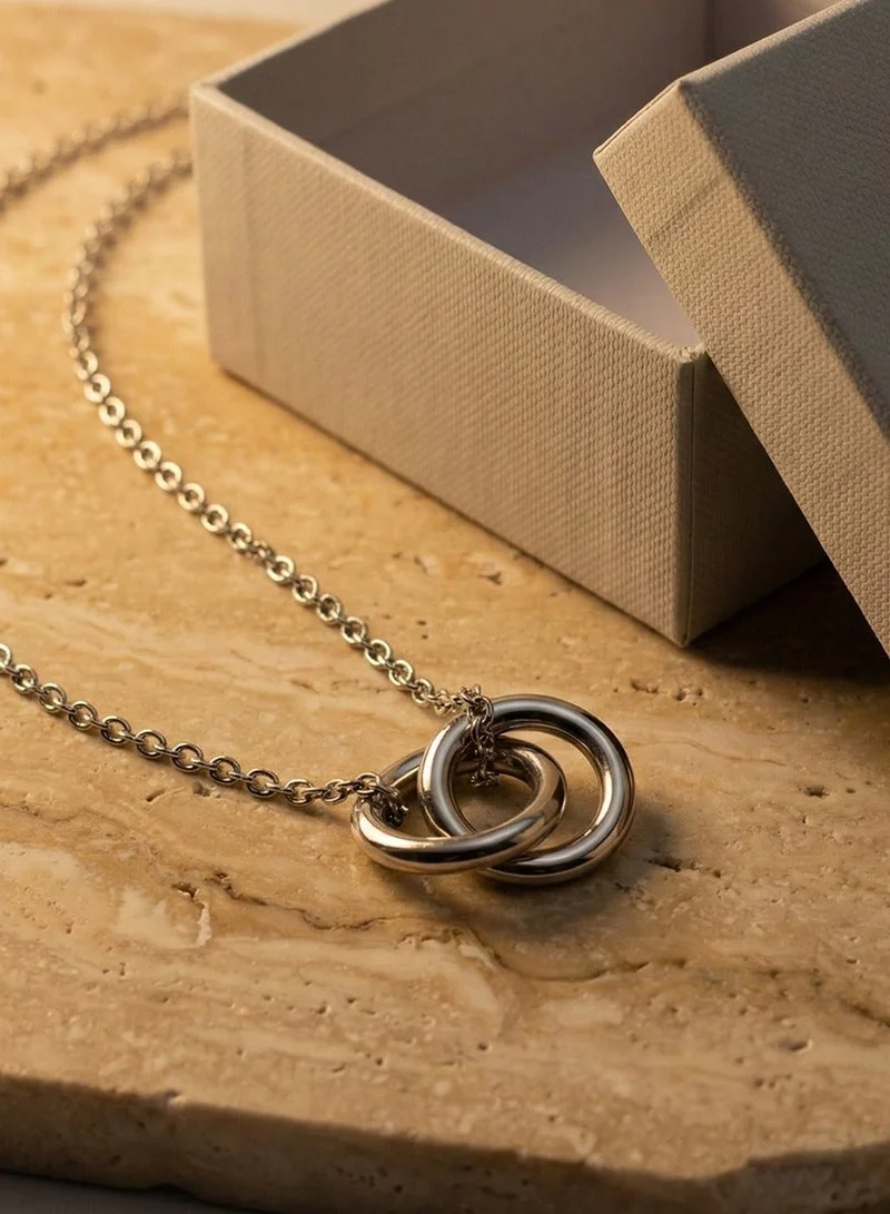 Liu Jo  Liu Jo Loop Silver Necklace for Women | Best Price UAE
