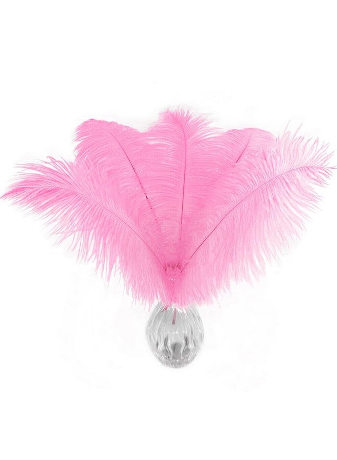 Piokio 20pcs Pink Ostrich Feathers 10-12 inch (25-30cm) Bulk Feathers for Wedding Party Centerpieces, Home Decoration and DIY Clothing, Gatsby Decorations - Image 1