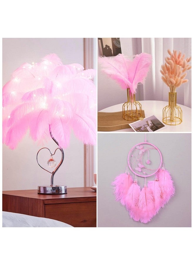 Piokio 20pcs Pink Ostrich Feathers 10-12 inch (25-30cm) Bulk Feathers for Wedding Party Centerpieces, Home Decoration and DIY Clothing, Gatsby Decorations - Image 5