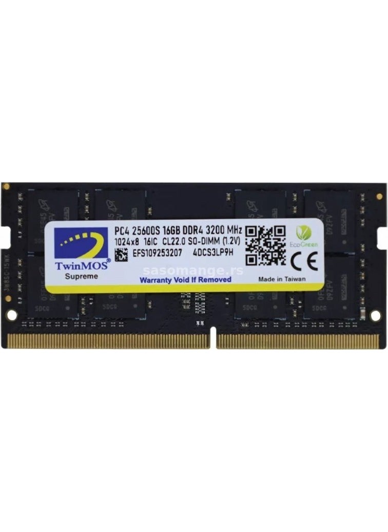 TwinMOS - DDR3 4gb 1600MHZ 1.35V Low Voltage Notebook Ram (MDD3L4GB1600N) - Image 1