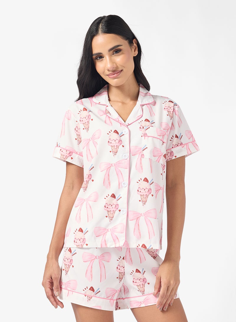 Ginger Bow Shirt & Short Set - Image 3