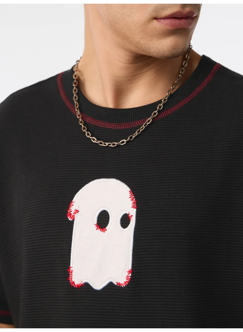 The Souled Store  The Souled Store: Ottoman Souled Originals Men and Boys Half Sleeves Round Neck Graphic Printed Cotton Blend Oversized Ribbed Lightweight All-Season T-Shirt  | Best Price UAE