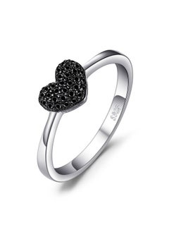 Love Heart Genuine Black Spinel Rings For Her, 14K White Gold 925 Sterling Silver Promise Ring For Women, Natural Gemstone Jewelry Sets Rings Size 9 - pzsku/Z4274A064E35AED1E6725Z/45/_/1735214526/233e8219-34bd-476f-813d-aafe6f221003