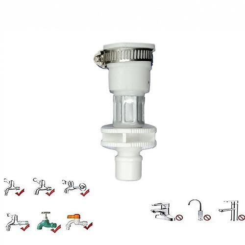 Universal Washing Machine Tap Connector Quick Release Coupling White  - Image 4