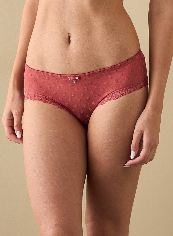 Splash FAV Mesh Textured Bikini Briefs with Elasticated Waistband - Image 1