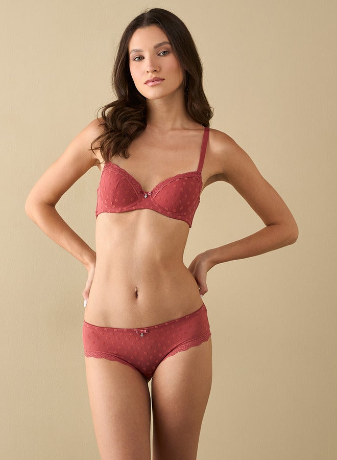 Splash FAV Mesh Textured Bikini Briefs with Elasticated Waistband - Image 2