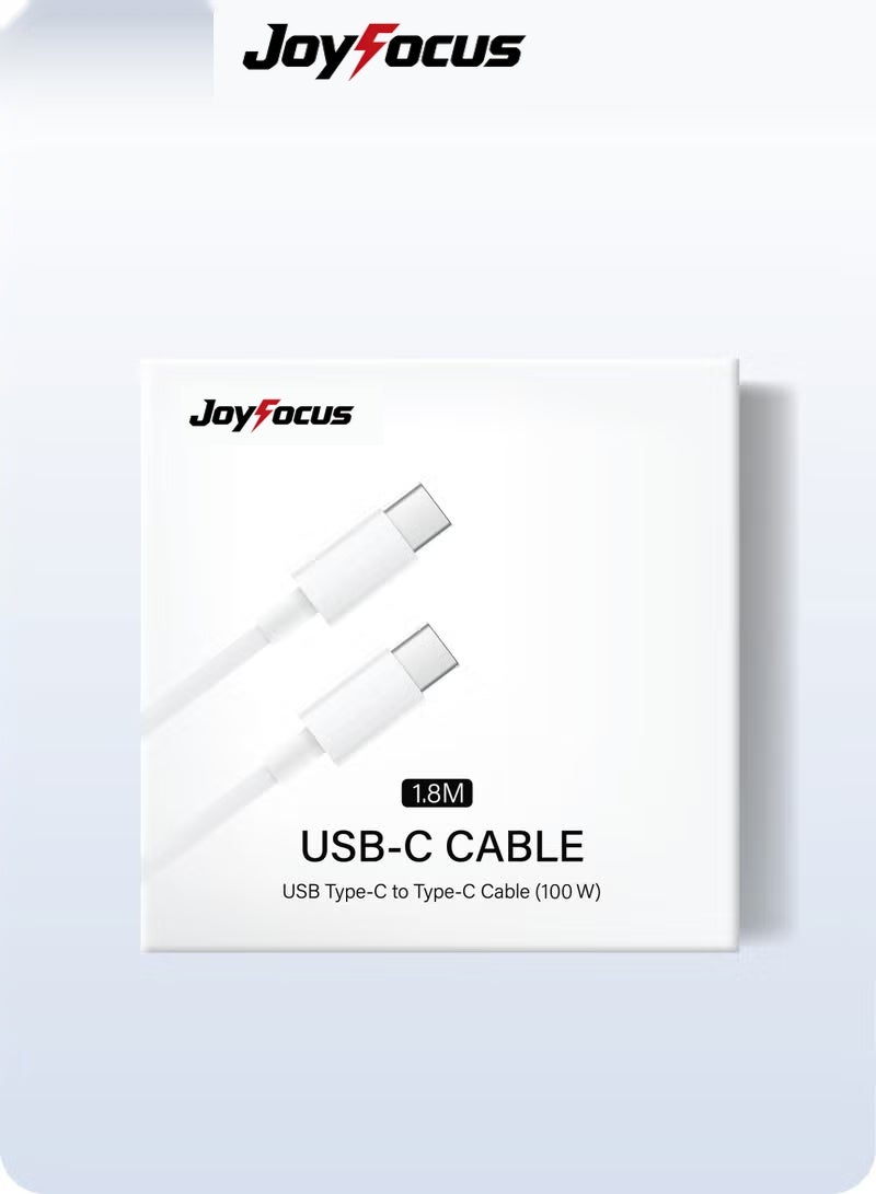 JOYFOCUS Official USB type C To type-C Super Fast Charging Cable 1.8M For iPhone 17/16/15, iPad, Macbook, Samsung - Image 2