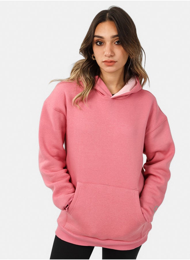 SHECHICK - SheChick Iconic Dusty Pink Over Sized Hoodie - Image 1