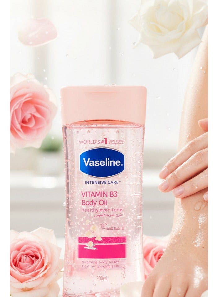 Vaseline Vitamin B3 Body Care Oil Healthy Skin Tone Unifying 200ml*2pcs - Image 2