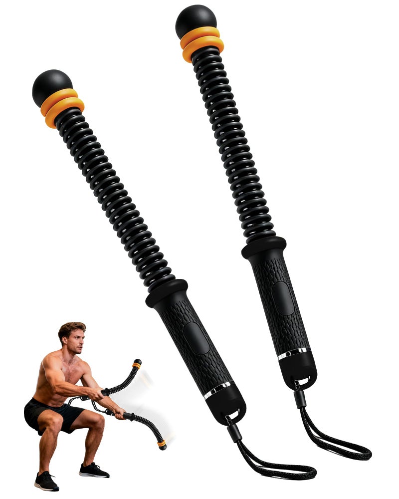 cokxiore Ropeless Battle Ropes- Adjustable Portable Low-Impact Workout Equipment for Home Gym, Fitness Equipment for HIIT, Cardio & Muscle Training, Fat Burning for Men, Women & Fitness Enthusiasts (Black) - Image 1