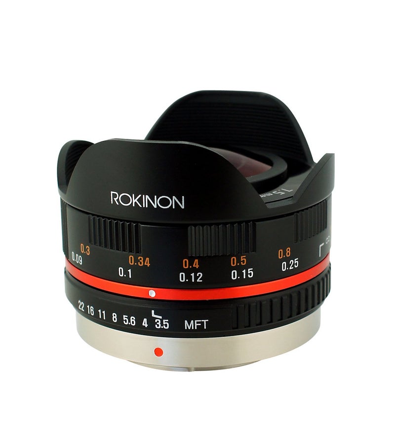 Rokinon FE75MFTB 75mm F35 UMC Fisheye Lens for Micro Four Thirds Olympus PEN and Panasonic Black