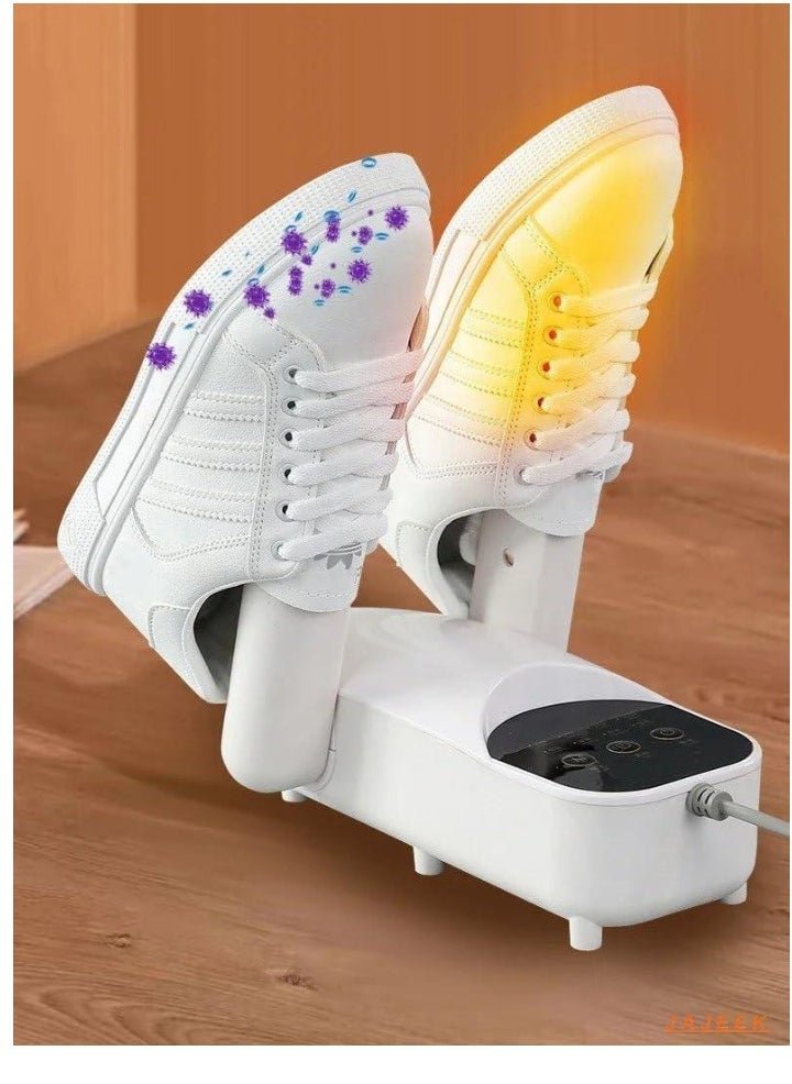 JAJEEK Electric Shoe Dryer – Smart & Fast Shoe Dryer for Odor Protection & Moisture Removal, 220V Heating Shoe Dryer (White), Quick Drying & Efficient for All Shoe Types - Image 1
