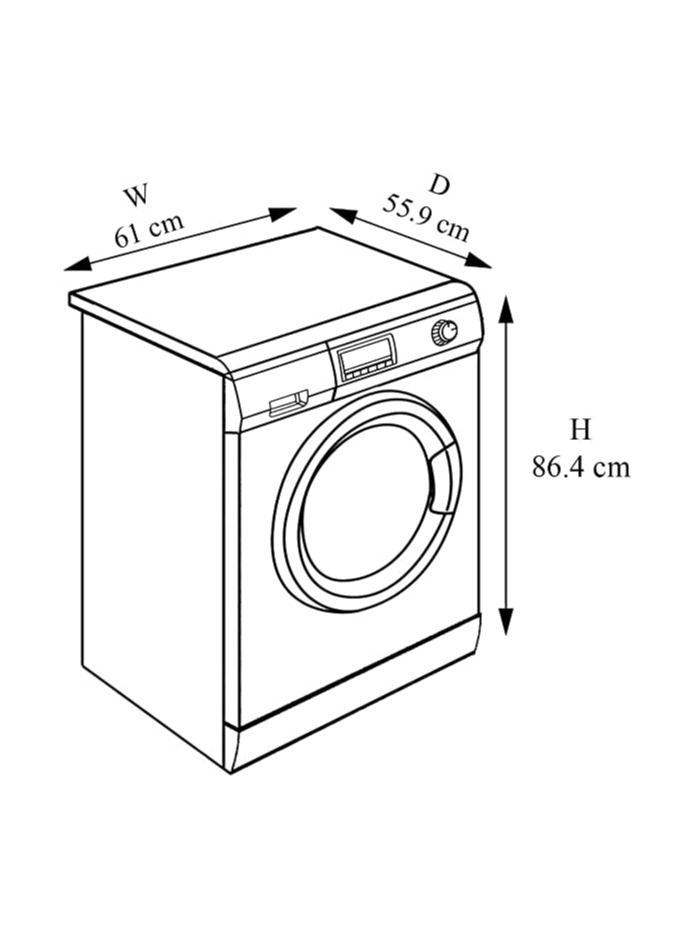 Waterproof Front Load Washing Machine Cover Compatible for LG 8 kg & 9 Kg Grey  - Image 4
