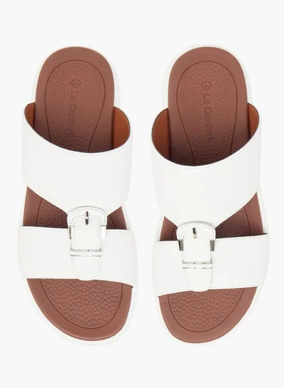 Le Confort Men's Buckle Detail Slip-On Arabic Sandals