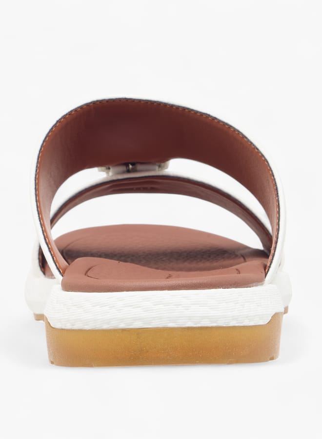 Le Confort Men's Buckle Detail Slip-On Arabic Sandals  - Image 4