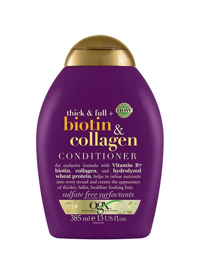 Ogx Conditioner, Thick And FullAnd Biotin And Collagen 385Ml  - Image 1