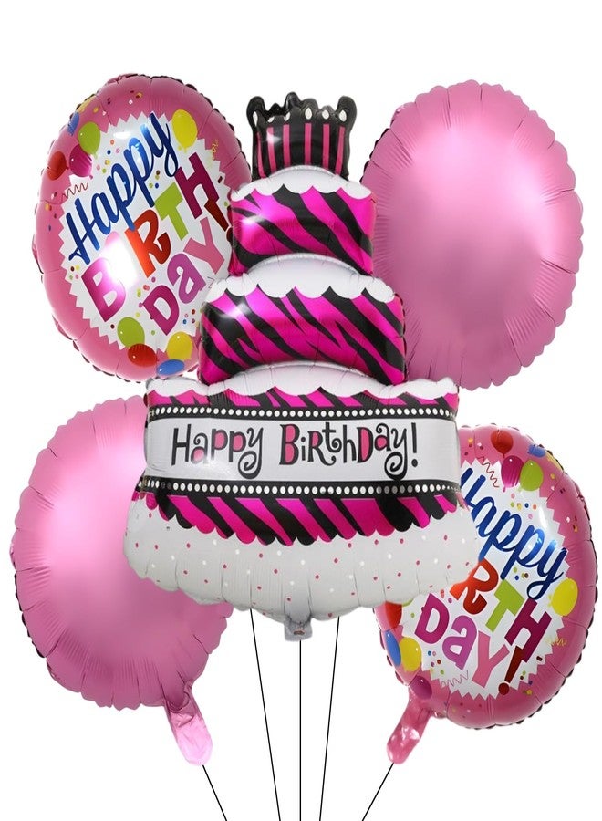 KITTER Big Cake Shape Foil Balloon For Birthday | Princess Theme Cake Foil Balloons For Girls Birthday Decorations | Girls Birthday Decoration & Party Supplies (Cake Theme) - Image 1