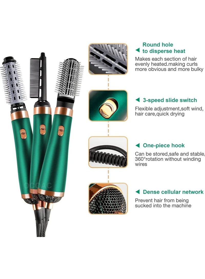 عام New Electric Hair Dryer Blow Dryer Comb Rotating Hot Air Brush 3 In 1 Hairdryer Hair Blower Brush Hair Curler - Image 2