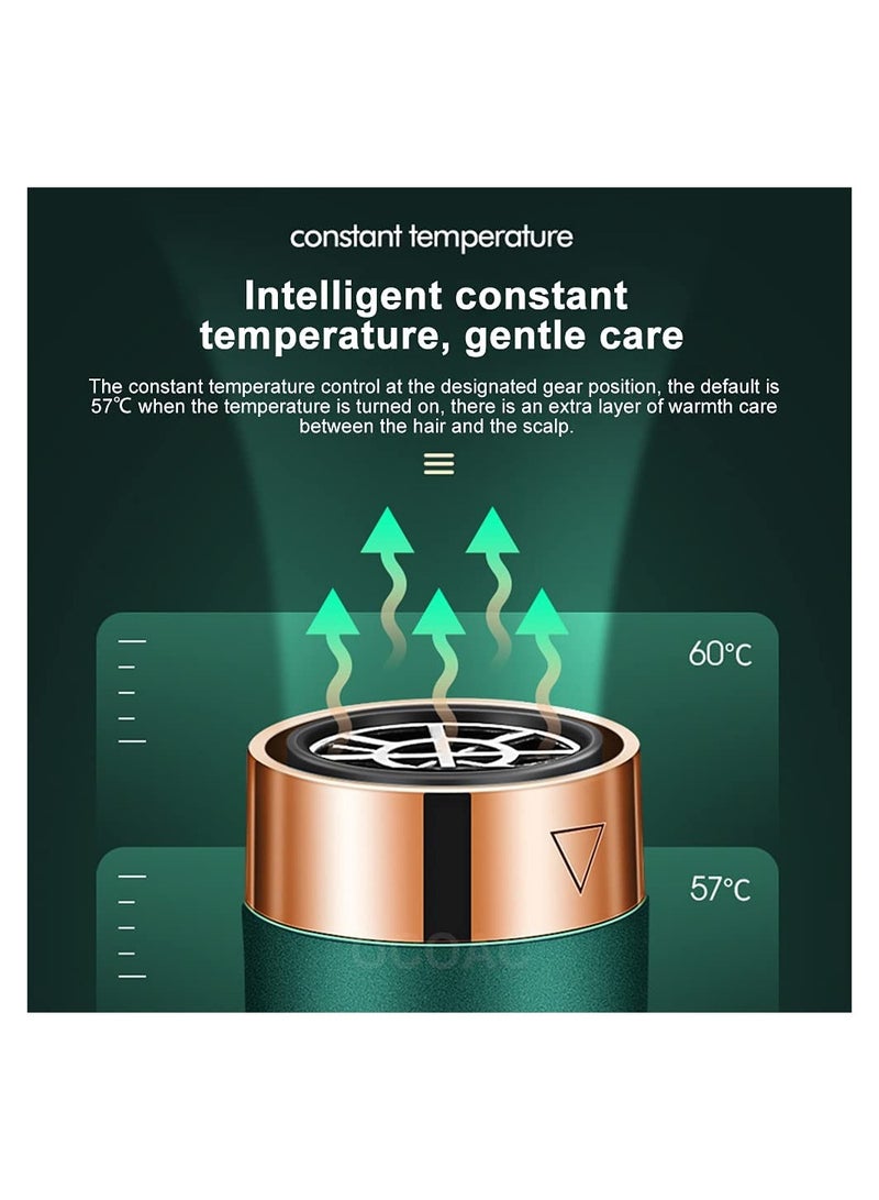 عام New Electric Hair Dryer Blow Dryer Comb Rotating Hot Air Brush 3 In 1 Hairdryer Hair Blower Brush Hair Curler - Image 3