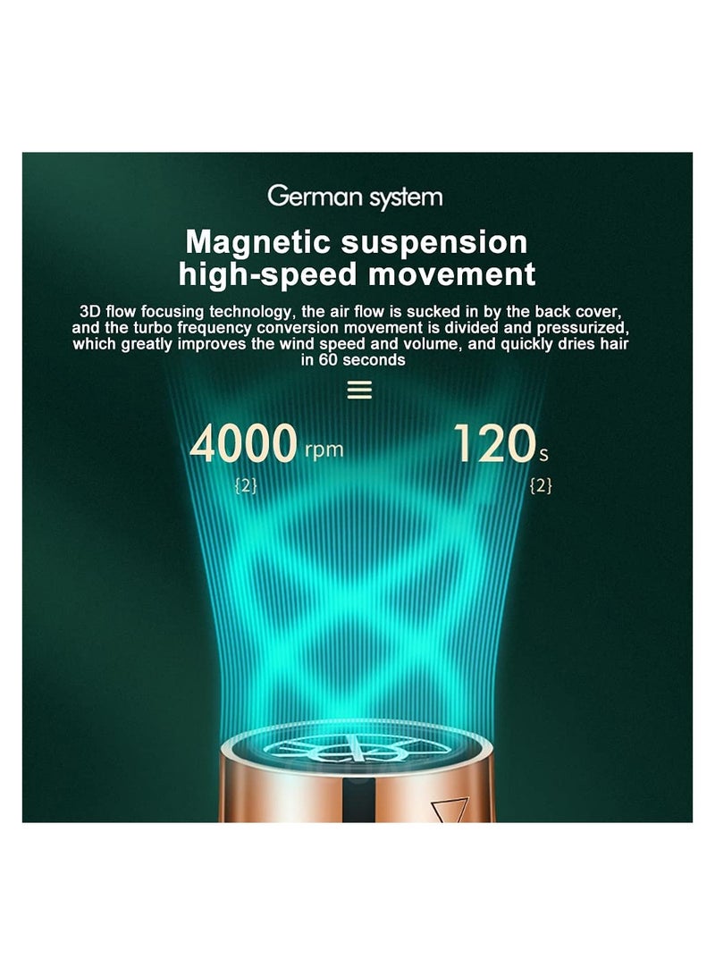 عام New Electric Hair Dryer Blow Dryer Comb Rotating Hot Air Brush 3 In 1 Hairdryer Hair Blower Brush Hair Curler - Image 5