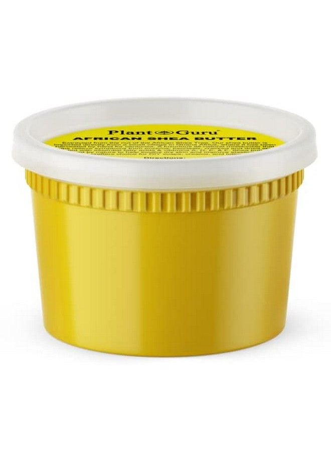 Plant Guru - Raw African Shea Butter 16 Oz. 100% Pure Natural Unrefined Yellow Ideal Moisturizer For Dry Skin Body Face And Hair Growth. Great For Diy Soap And Lip Balm Making. - Image 1