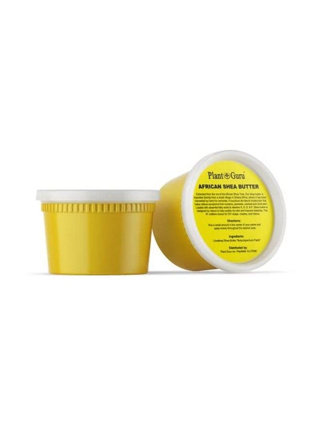 Plant Guru - Raw African Shea Butter 16 Oz. 100% Pure Natural Unrefined Yellow Ideal Moisturizer For Dry Skin Body Face And Hair Growth. Great For Diy Soap And Lip Balm Making. - Image 1